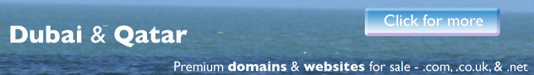 Qatar and Dubai domains and websites for sale
