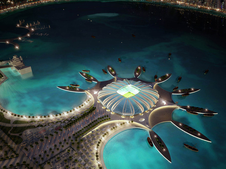 Doha Port Stadium aeriel